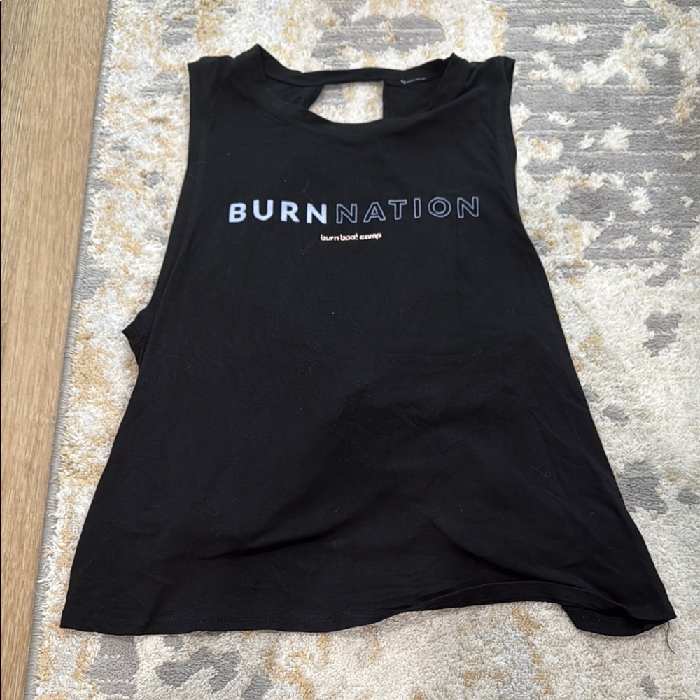 Burn bootcamp- Black Sleeveless Top